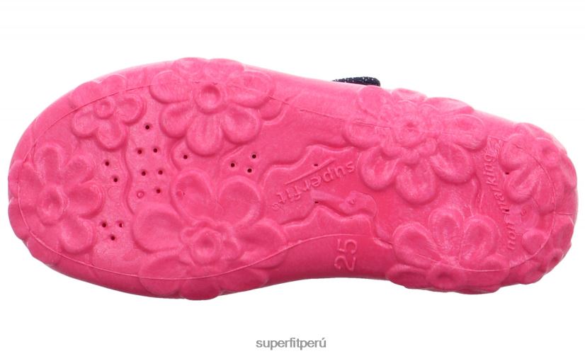 educación física Superfit bebés bonny - zapatilla con cierre de velcro azul rosado V06L2459 zapatillas