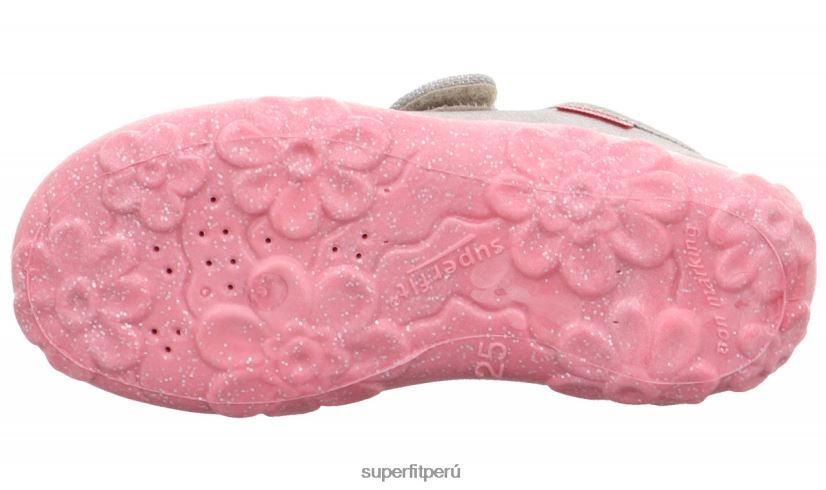 educación física Superfit bebés bonny - zapatilla con cierre de velcro gris claro V06L2485 zapatillas