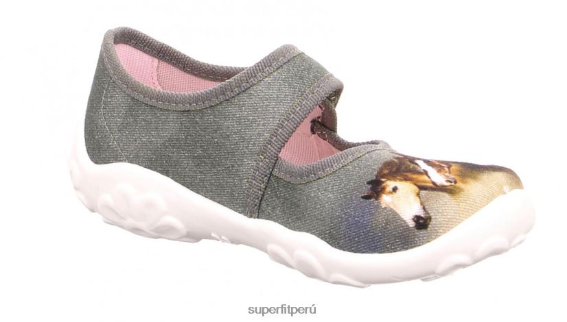 educación física Superfit bebés bonny - zapatilla con cierre de velcro verde V06L2490 zapatillas