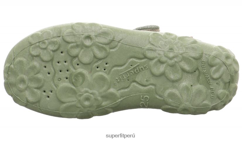 educación física Superfit bebés bonny - zapatilla con cierre de velcro verde claro V06L2449 zapatillas