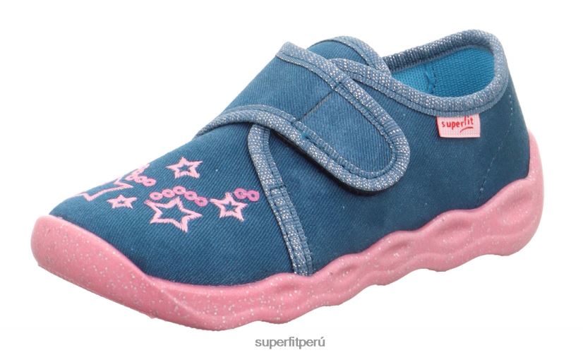 educación física Superfit bebés burbuja - zapatilla con cierre de velcro azul V06L2429 zapatillas