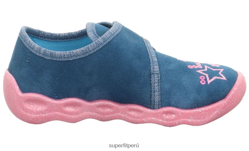 educación física Superfit bebés burbuja - zapatilla con cierre de velcro azul V06L2429 zapatillas