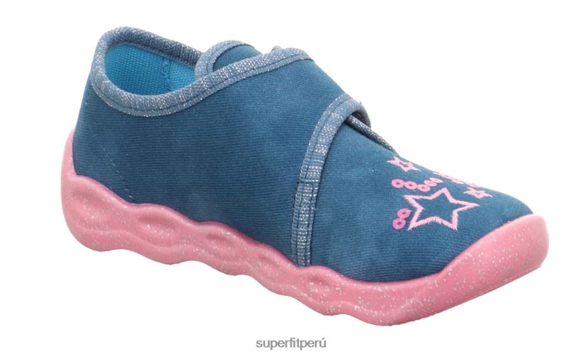 educación física Superfit bebés burbuja - zapatilla con cierre de velcro azul V06L2429 zapatillas