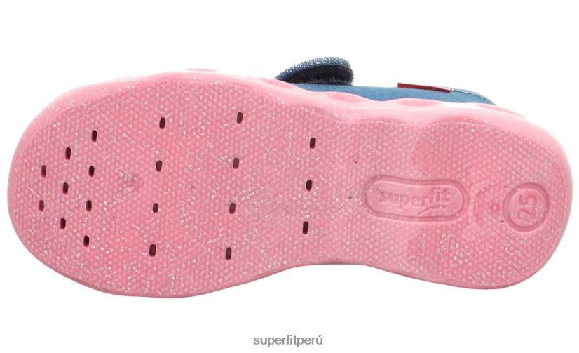 educación física Superfit bebés burbuja - zapatilla con cierre de velcro azul V06L2429 zapatillas