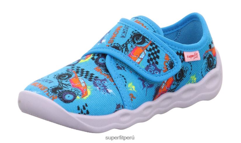 educación física Superfit bebés burbuja - zapatilla con cierre de velcro azul/multicolor V06L24155 zapatillas