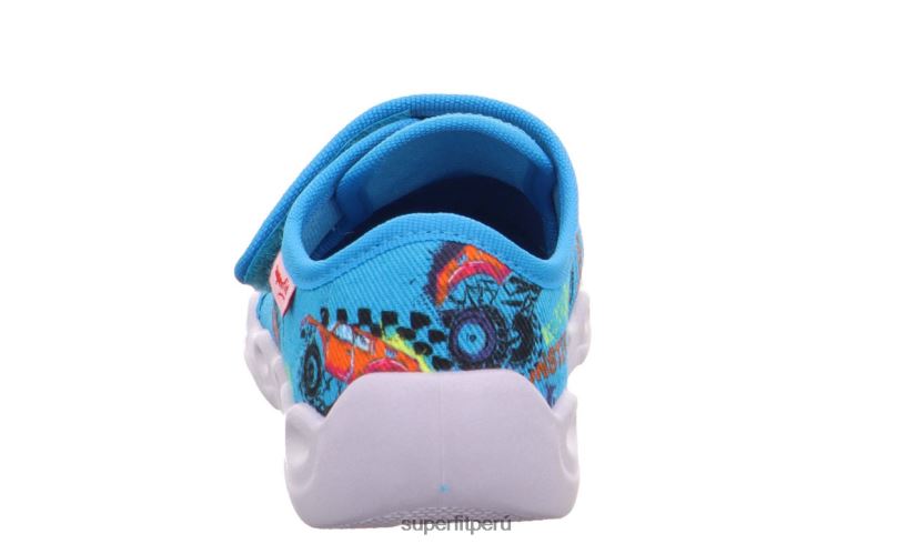 educación física Superfit bebés burbuja - zapatilla con cierre de velcro azul/multicolor V06L24155 zapatillas