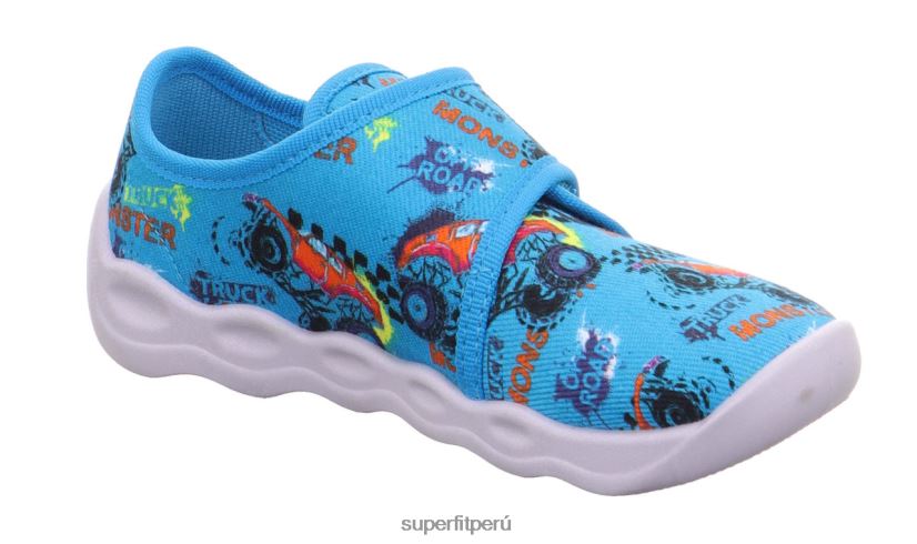 educación física Superfit bebés burbuja - zapatilla con cierre de velcro azul/multicolor V06L24155 zapatillas