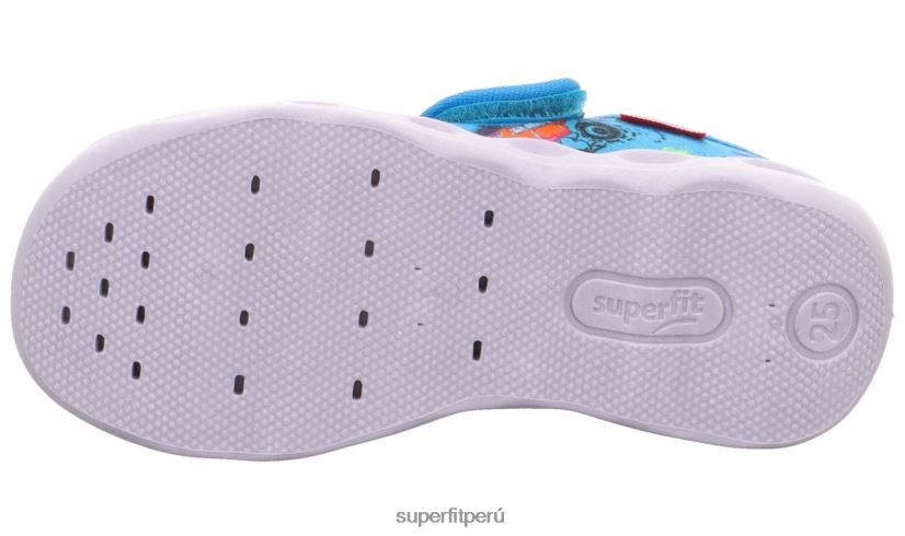 educación física Superfit bebés burbuja - zapatilla con cierre de velcro azul/multicolor V06L24155 zapatillas