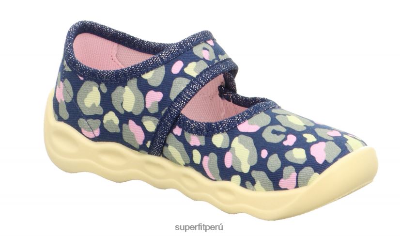 educación física Superfit bebés burbuja - zapatilla con cierre de velcro azul/multicolor V06L2462 zapatillas