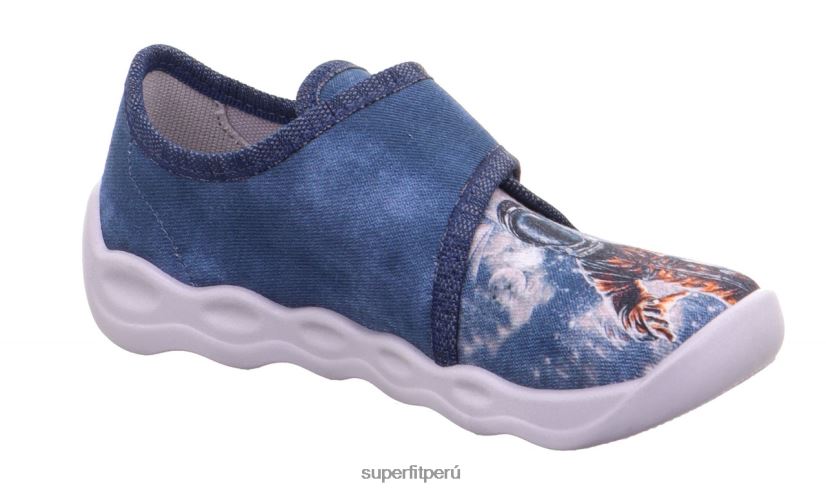 educación física Superfit bebés burbuja - zapatilla con cierre de velcro azul/multicolor V06L246 zapatillas