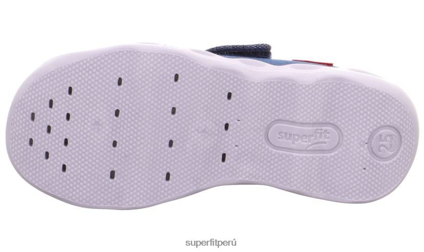 educación física Superfit bebés burbuja - zapatilla con cierre de velcro azul/multicolor V06L246 zapatillas