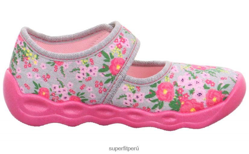 educación física Superfit bebés burbuja - zapatilla con cierre de velcro gris/multicolor V06L24117 zapatillas
