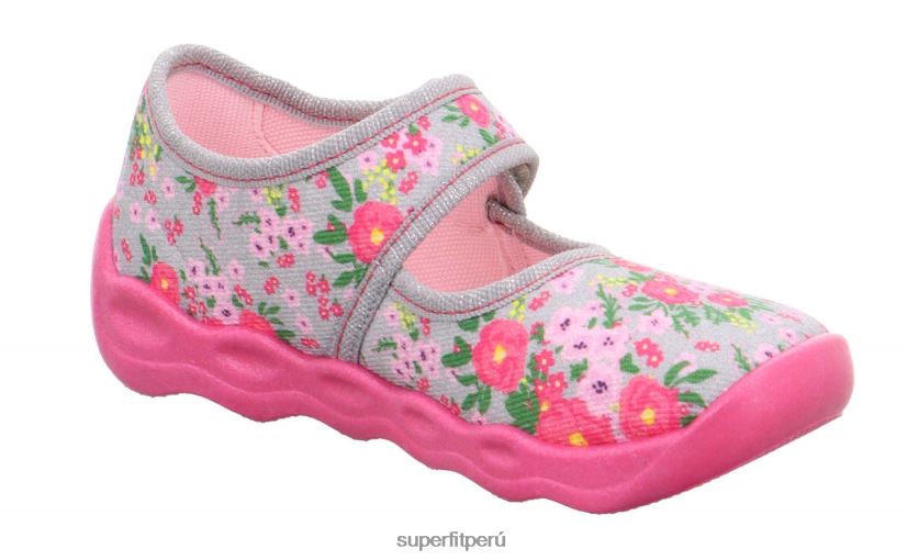 educación física Superfit bebés burbuja - zapatilla con cierre de velcro gris/multicolor V06L24117 zapatillas