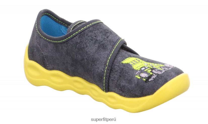 educación física Superfit bebés burbuja - zapatilla con cierre de velcro gris/multicolor V06L24130 zapatillas