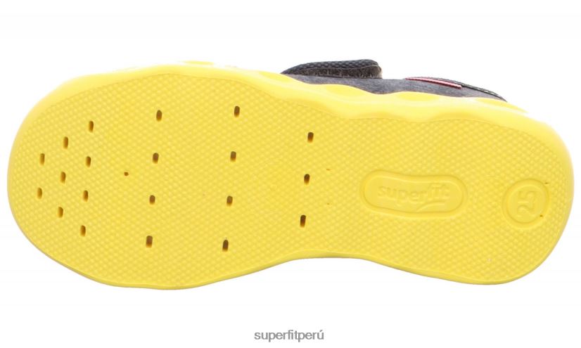 educación física Superfit bebés burbuja - zapatilla con cierre de velcro gris/multicolor V06L24130 zapatillas