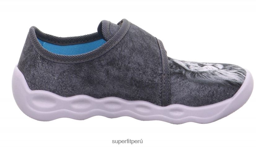 educación física Superfit bebés burbuja - zapatilla con cierre de velcro gris/multicolor V06L24136 zapatillas