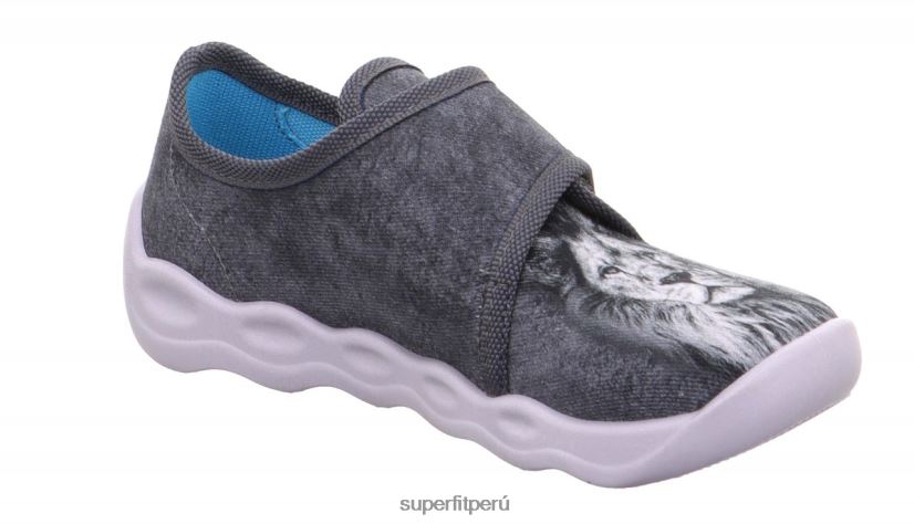 educación física Superfit bebés burbuja - zapatilla con cierre de velcro gris/multicolor V06L24136 zapatillas