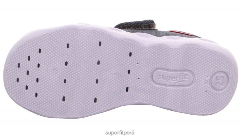 educación física Superfit bebés burbuja - zapatilla con cierre de velcro gris/multicolor V06L24136 zapatillas