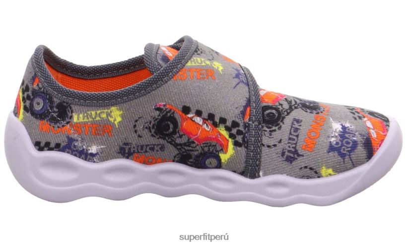 educación física Superfit bebés burbuja - zapatilla con cierre de velcro gris/multicolor V06L24148 zapatillas