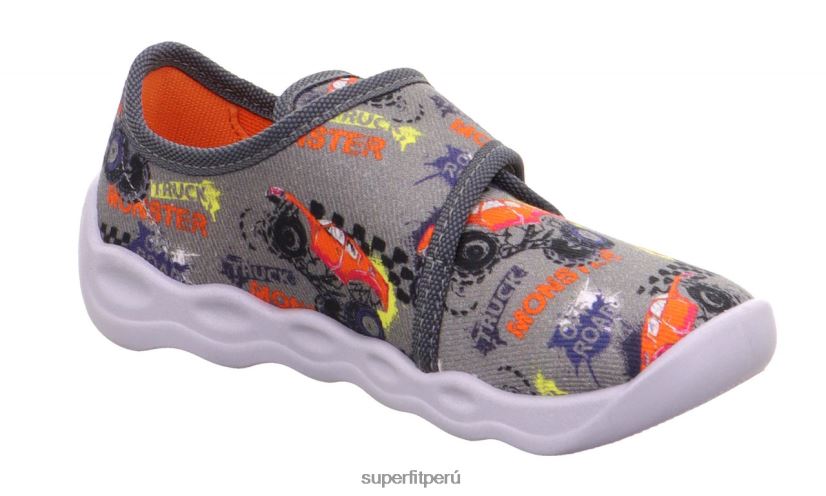 educación física Superfit bebés burbuja - zapatilla con cierre de velcro gris/multicolor V06L24148 zapatillas