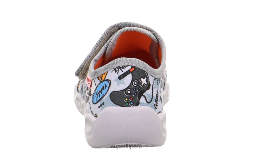 educación física Superfit bebés burbuja - zapatilla con cierre de velcro gris/multicolor V06L2447 zapatillas
