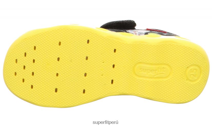 educación física Superfit bebés burbuja - zapatilla con cierre de velcro negro/multicolor V06L2426 zapatillas