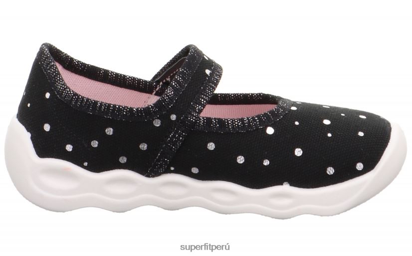 educación física Superfit bebés burbuja - zapatilla con cierre de velcro negro/plata V06L2482 zapatillas