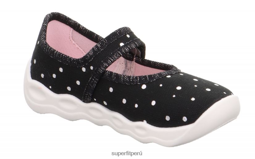 educación física Superfit bebés burbuja - zapatilla con cierre de velcro negro/plata V06L2482 zapatillas