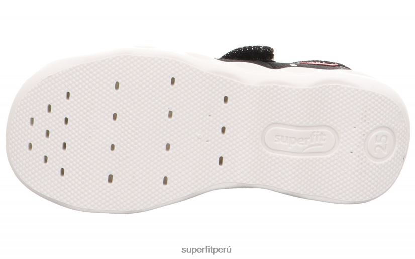 educación física Superfit bebés burbuja - zapatilla con cierre de velcro negro/plata V06L2482 zapatillas