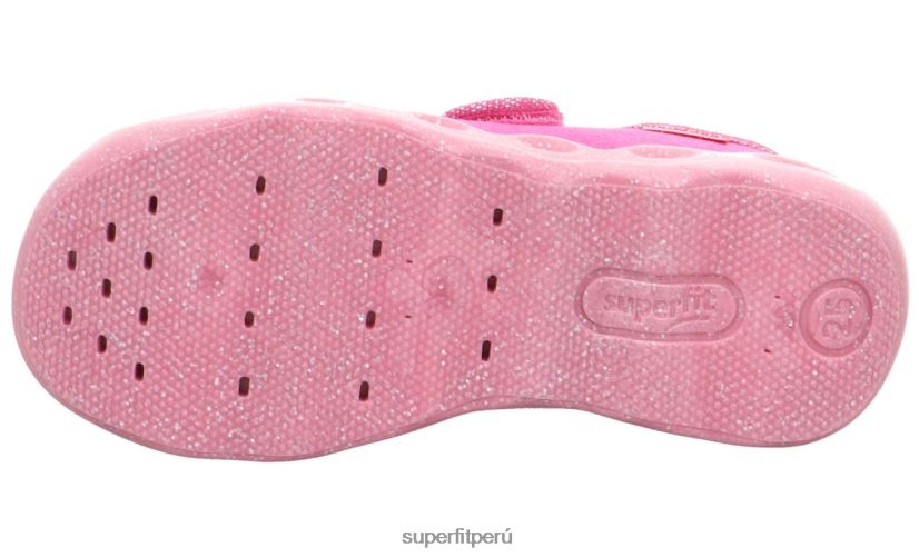 educación física Superfit bebés burbuja - zapatilla con cierre de velcro rosa V06L24102 zapatillas