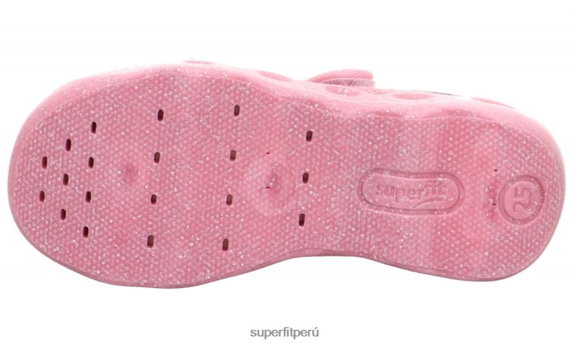 educación física Superfit bebés burbuja - zapatilla con cierre de velcro rosa/multicolor V06L24115 zapatillas