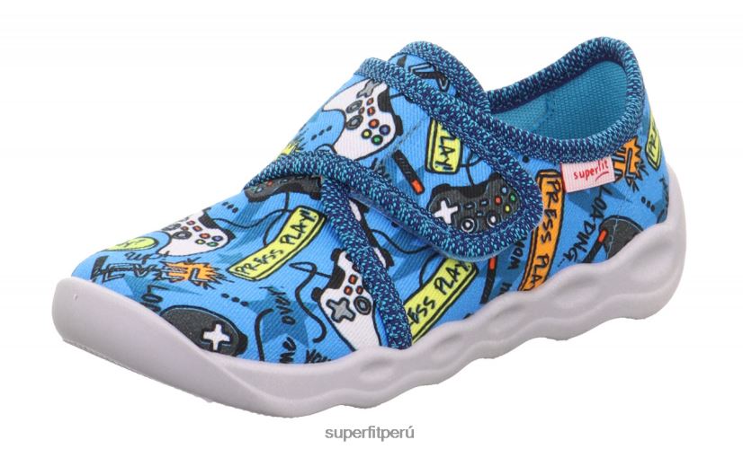 educación física Superfit bebés burbuja - zapatilla con cierre de velcro turquesa/multicolor V06L2427 zapatillas