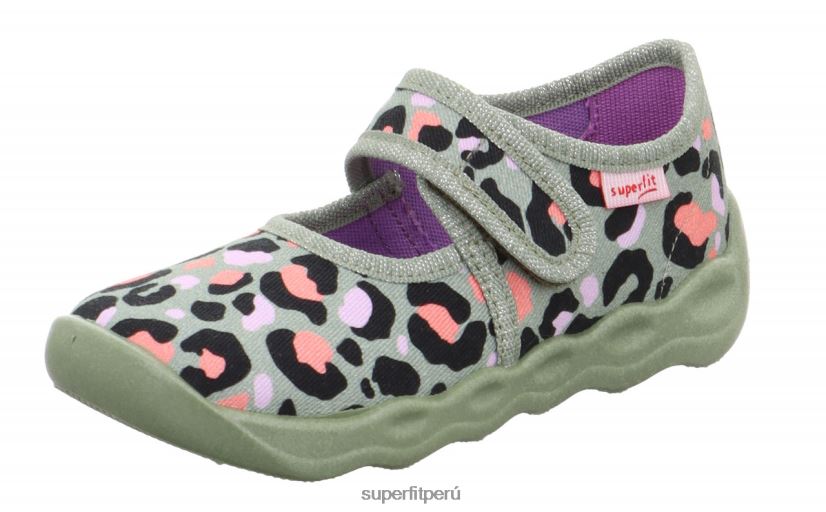 educación física Superfit bebés burbuja - zapatilla con cierre de velcro verde claro/multicolor V06L2471 zapatillas
