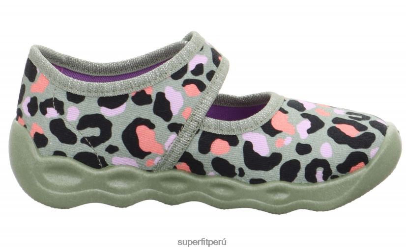 educación física Superfit bebés burbuja - zapatilla con cierre de velcro verde claro/multicolor V06L2471 zapatillas