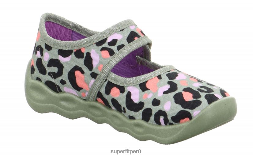 educación física Superfit bebés burbuja - zapatilla con cierre de velcro verde claro/multicolor V06L2471 zapatillas