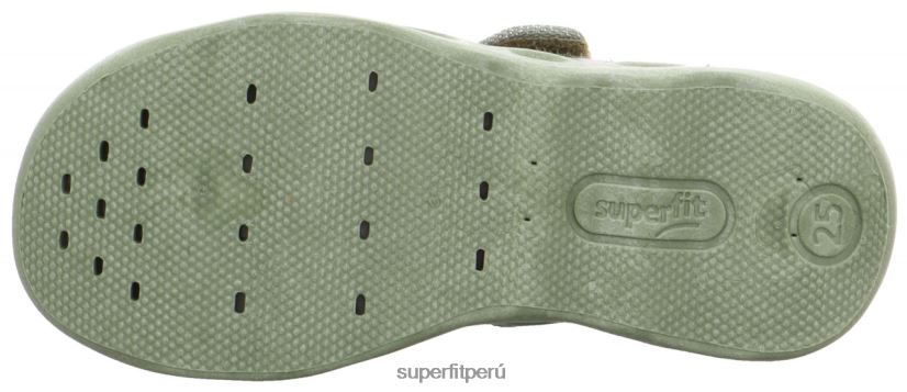 educación física Superfit bebés burbuja - zapatilla con cierre de velcro verde claro/multicolor V06L2471 zapatillas