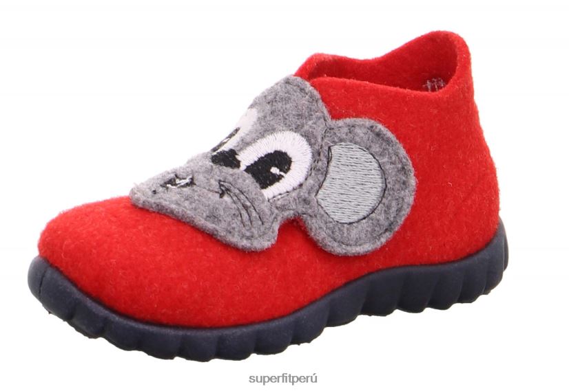 educación física Superfit bebés happy - zapatilla con cierre de velcro combinación roja V06L24156 zapatillas