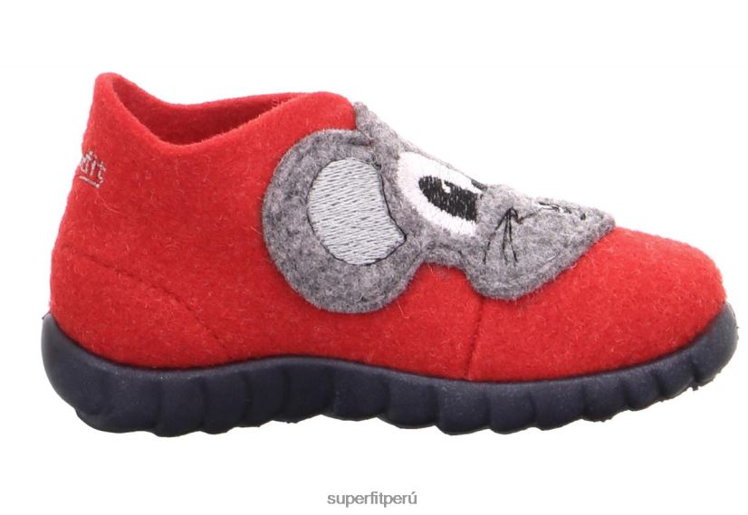 educación física Superfit bebés happy - zapatilla con cierre de velcro combinación roja V06L24156 zapatillas