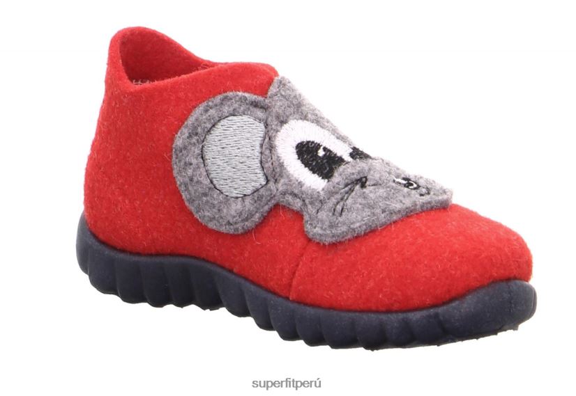 educación física Superfit bebés happy - zapatilla con cierre de velcro combinación roja V06L24156 zapatillas