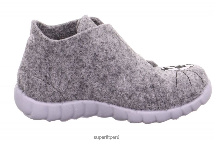 educación física Superfit bebés happy - zapatilla con cierre de velcro gris V06L24113 zapatillas