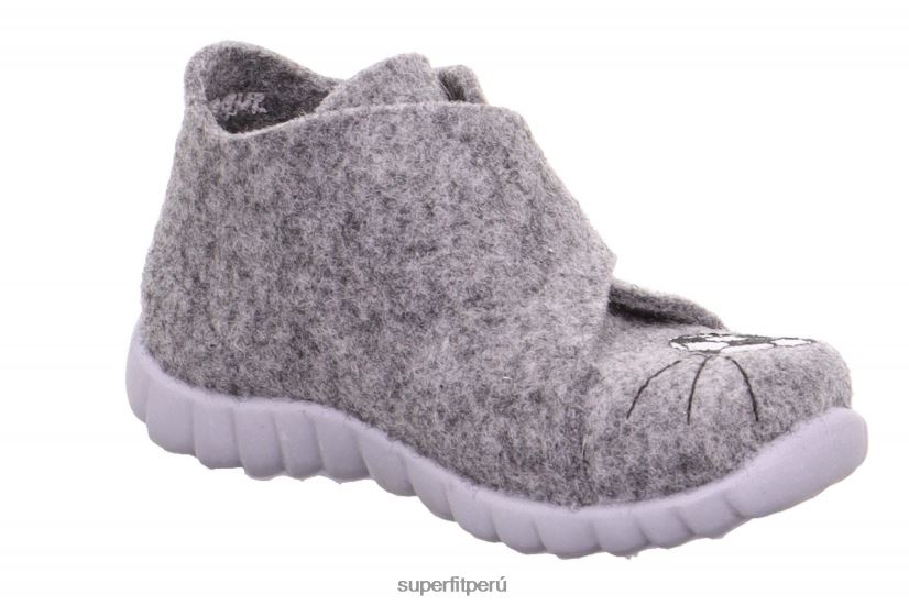 educación física Superfit bebés happy - zapatilla con cierre de velcro gris V06L24113 zapatillas