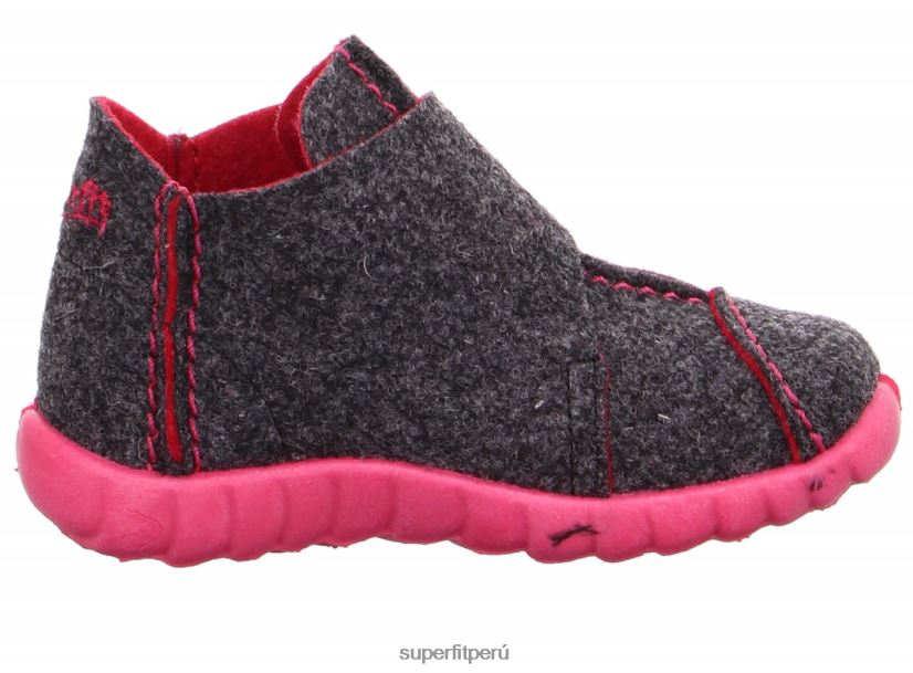 educación física Superfit bebés happy - zapatilla con cierre de velcro gris/rosa V06L24127 zapatillas
