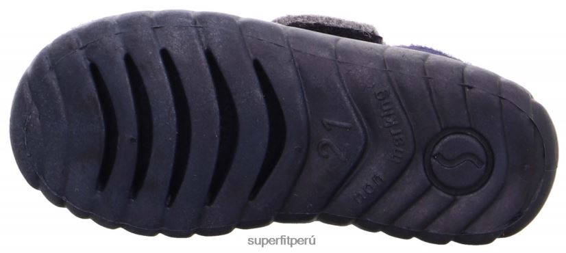 educación física Superfit bebés happy - zapatilla con cierre de velcro océano/combi V06L24139 zapatillas