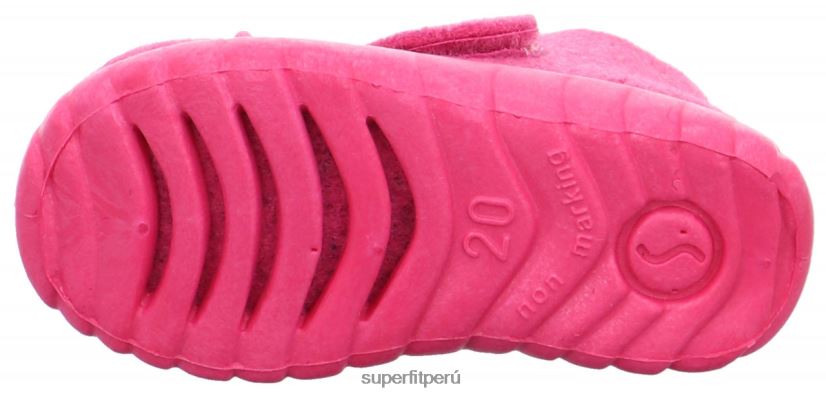 educación física Superfit bebés happy - zapatilla con cierre de velcro rosa V06L24140 zapatillas