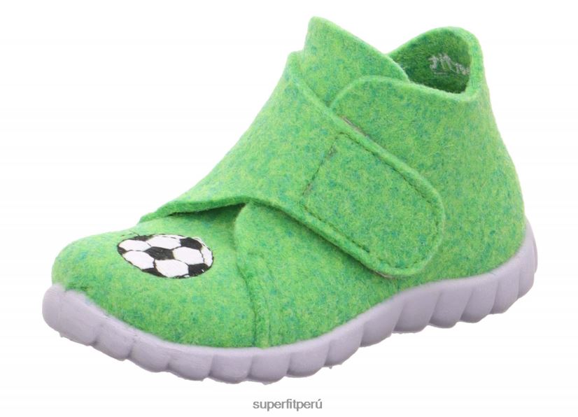 educación física Superfit bebés happy - zapatilla con cierre de velcro verde V06L24120 zapatillas