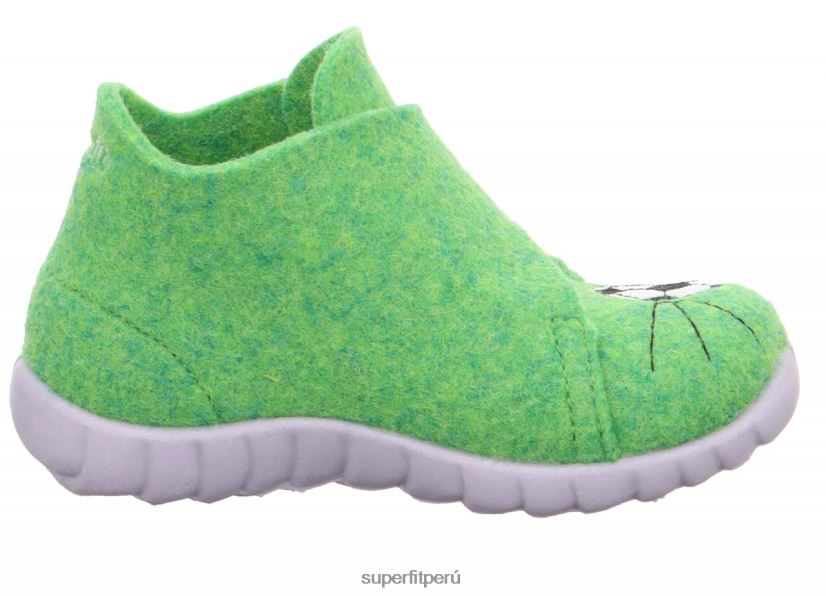 educación física Superfit bebés happy - zapatilla con cierre de velcro verde V06L24120 zapatillas