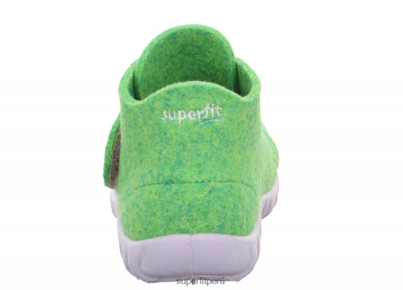 educación física Superfit bebés happy - zapatilla con cierre de velcro verde V06L24120 zapatillas