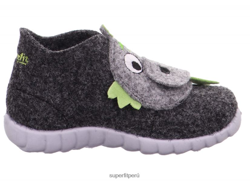educación física Superfit bebés happy - zapatilla con cierre de velcro verde negro V06L24157 zapatillas