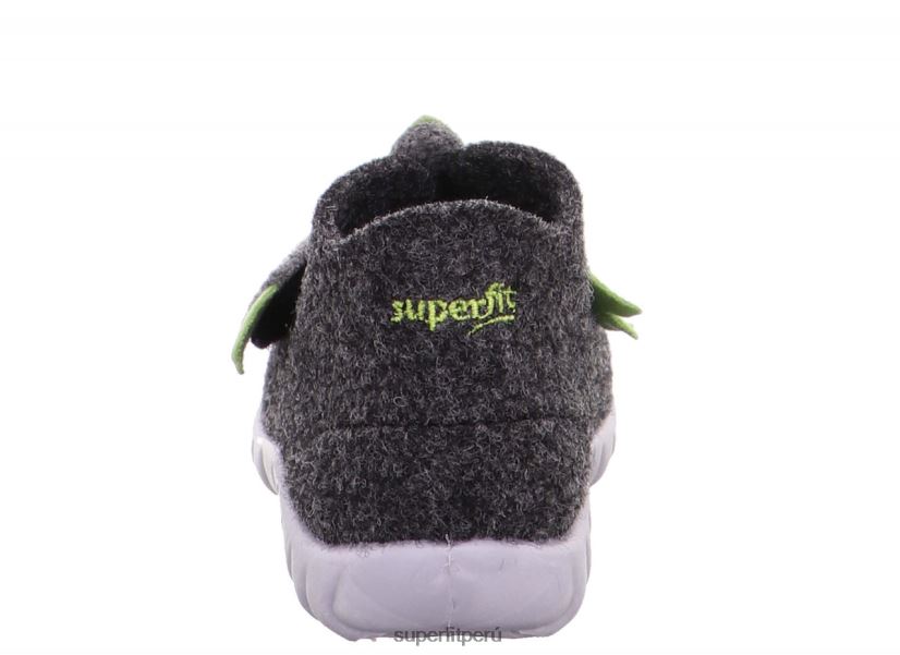educación física Superfit bebés happy - zapatilla con cierre de velcro verde negro V06L24157 zapatillas