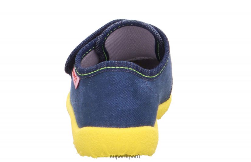 educación física Superfit bebés manchado - zapatilla con cierre de velcro azul V06L24114 zapatillas
